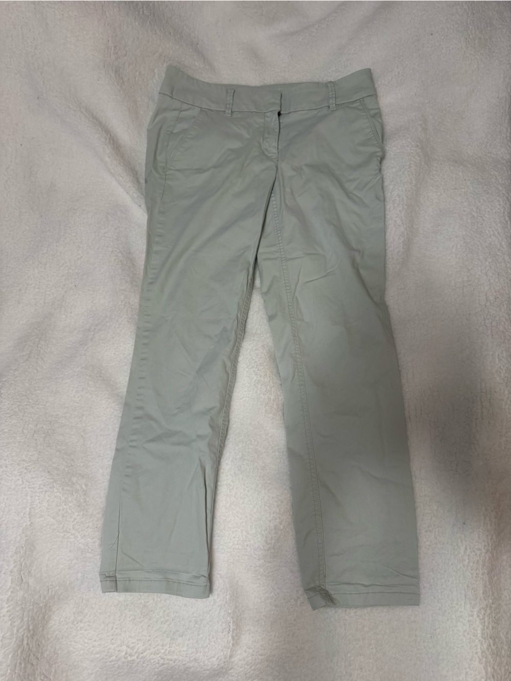LOFT Light soft turquoise Cropped straight leg Marisa style pants